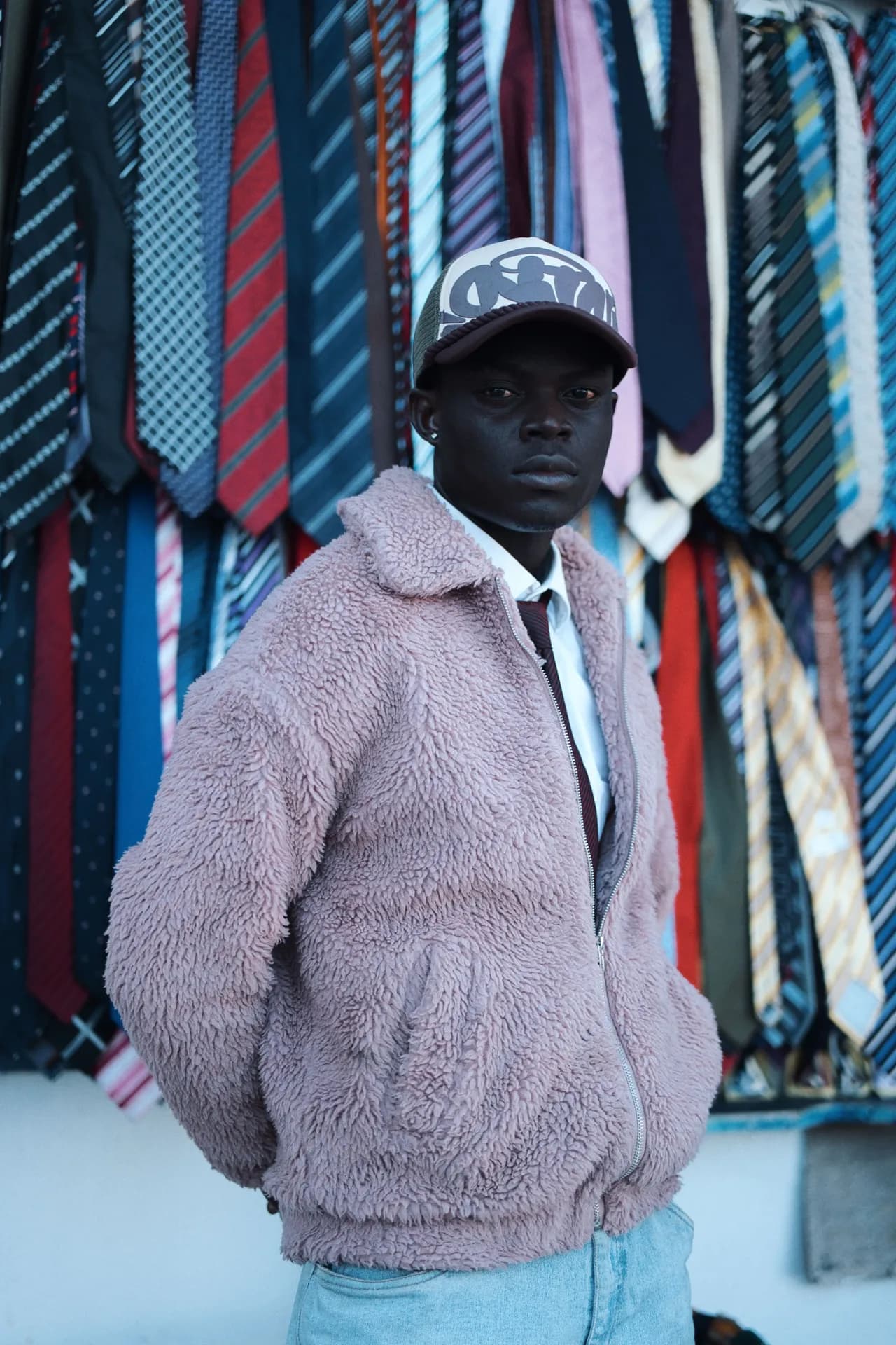 A street fashion study with character and controlled composition.